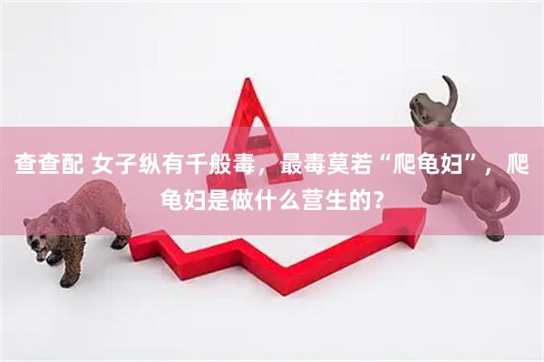 查查配 女子縱有千般毒，最毒莫若“爬龜婦”，爬龜婦是做什么營生的？