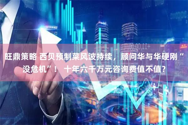 旺鼎策略 西貝預(yù)制菜風(fēng)波持續(xù)，顧問華與華硬剛“沒危機(jī)”！ 十年六千萬(wàn)元咨詢費(fèi)值不值？